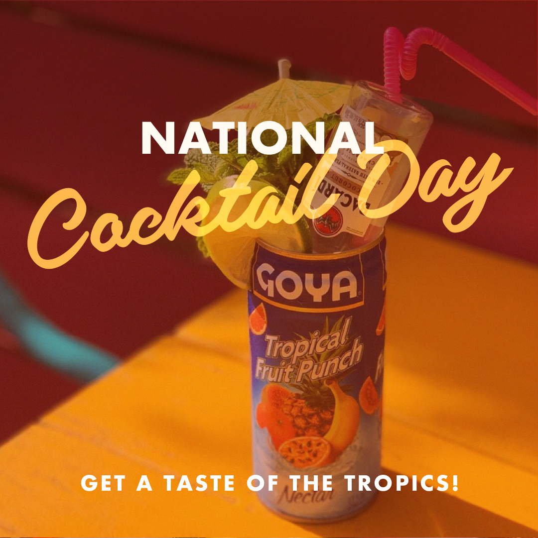 National Cocktail Day Get a Taste of the Tropics Social Graphic 