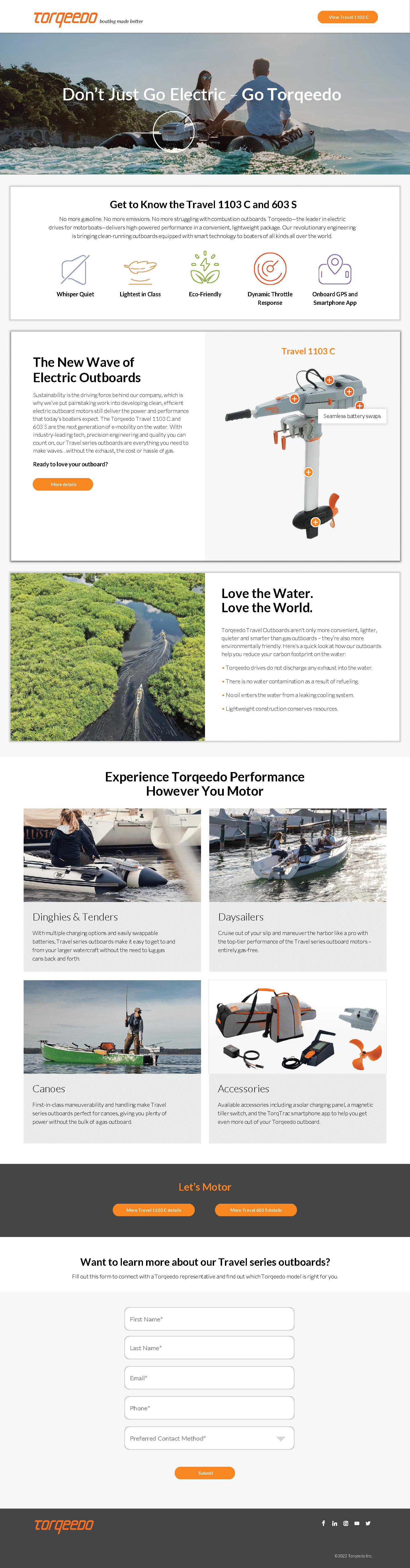 Torqeedo - Landing Page 